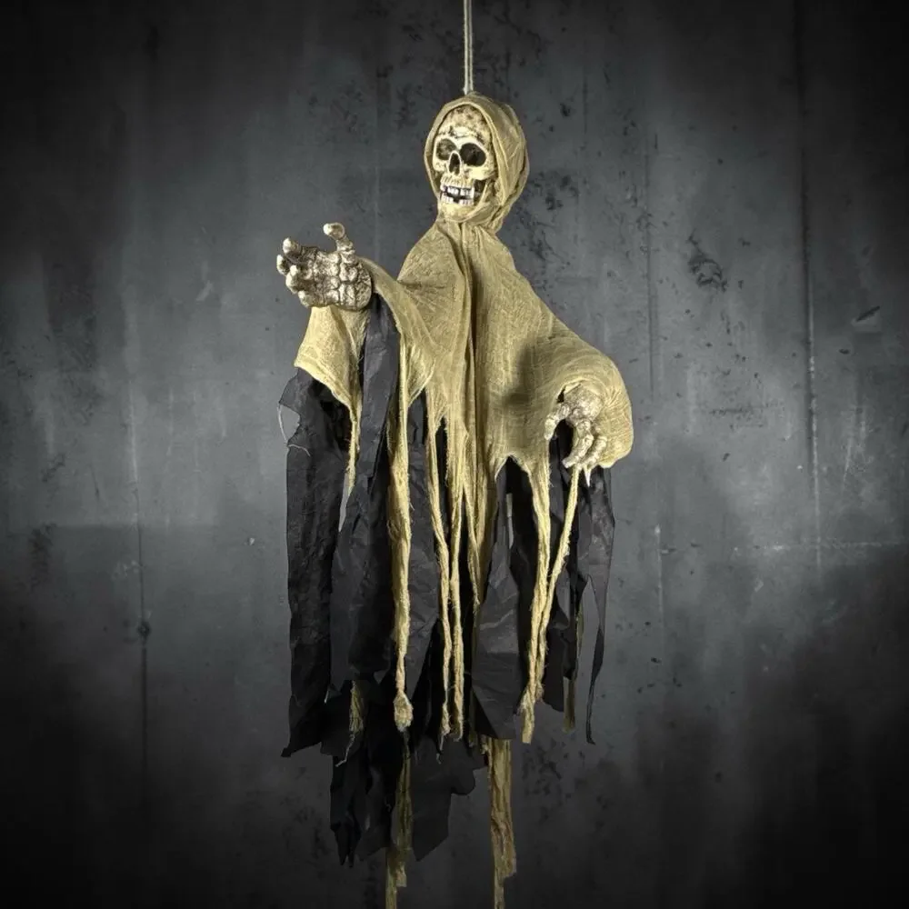 RARE Paper Magic Group Animated Hanging Reaper Halloween